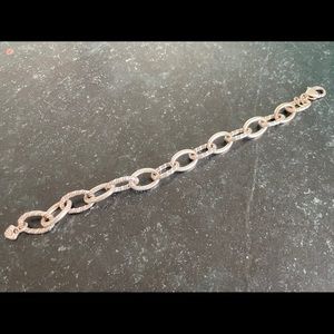 Brighton silver link charm bracelet 8 inches waiting for your charms